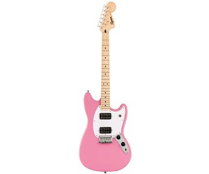 GUITARRA ELECTRICA SQUIER  MUSTANG SONIC ROSADA