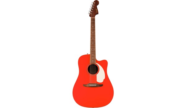 GUITARRA FENDR FOLK REDONDO CE TOP MARFIL ROJA