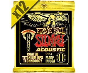 CUERDAS (CAJA) ERNIE BALL PARA GUITARRA ACUSTICA POR CAJA  ERNIE BALL