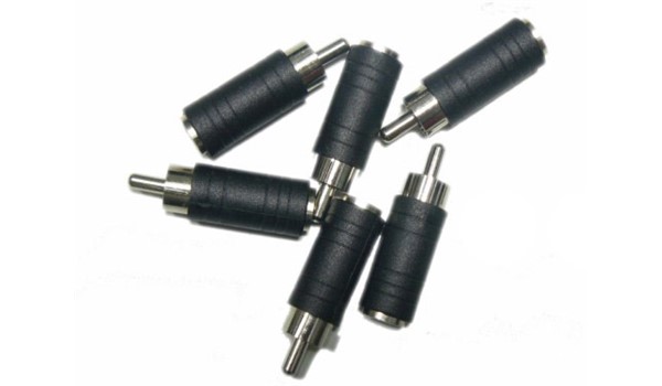 ADAPTADOR PLUG 1/4 MONO A RCA  REPUESTOS  TREVOR