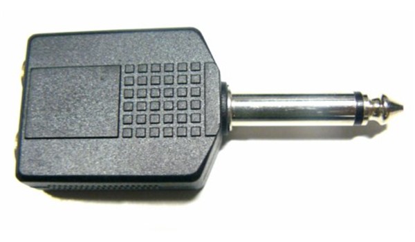 ADAPTADOR DOBLE JACK 6.3 A PLU REPUESTOS  DANDRE