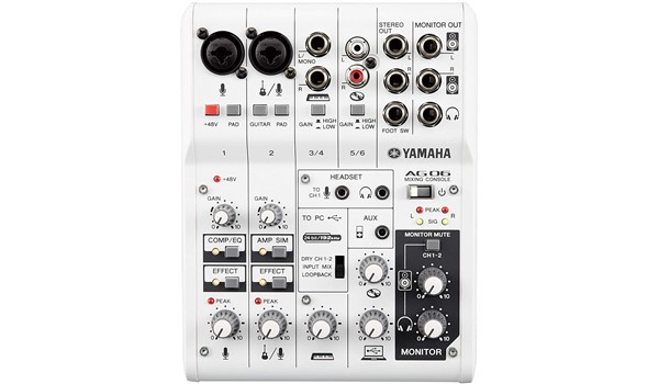 CONSOLA YAMAHA 6 CANALES USB PASIVA