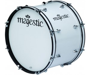 BOMBO DE BANDA MAJESTIC BLANCO BOMBOS DE MARCHA  TREVOR