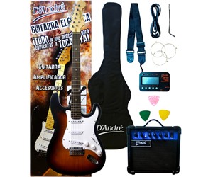COMBO DE GUITARRA ELECTRICA DANDRE COLOR TABACO