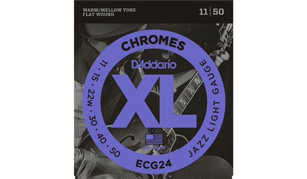 CUERDA (SET) D'ADDARIO CHROMES JAZZ  LITE GUITARRA ELECTRICA