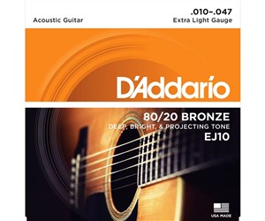 CUERDAS (SET) D'ADDARIO X-LITE BRONCE 80/20 ACUSTICA