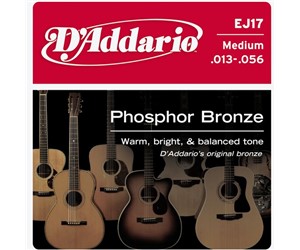 CUERDAS (SET) D'ADDARIO MEDIUM GUITARRA ACUSTICA  DADDARIO