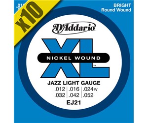 CUERDAS (CAJA) D'ADDARIO PARA  GUITARRA ELECTRICA  DADDARIO