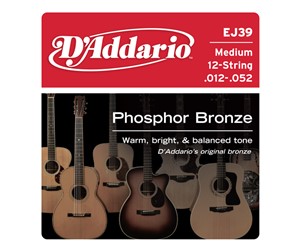 CUERDAS (SET) D'ADDARIO GUITARRA FOLK 12 CUERDAS