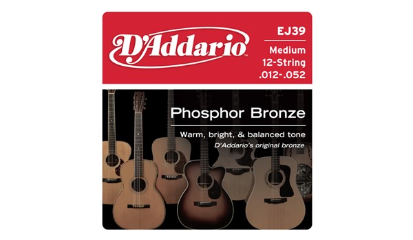 CUERDAS (SET) D'ADDARIO GUITARRA FOLK 12 CUERDAS