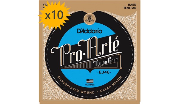 CUERDAS (CAJA) D'ADDARIO GUITARRA CLASICA HARD