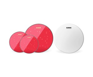 PACK DE PARCHES EVANS ROJO FUSION