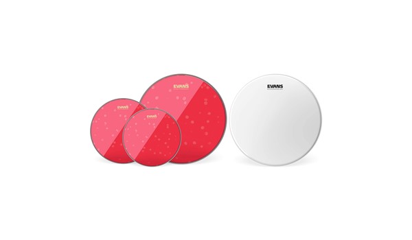 PACK DE PARCHES EVANS ROJO FUSION