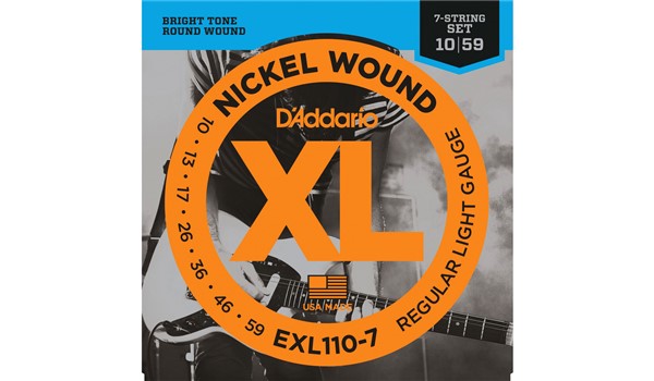 CUERDAS (SET) 7 D'ADDARIO PARA GUITARRA ELECTRICA