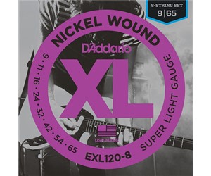 CUERDAS (ST8) D'ADDARIO PARA G GUITARRA ELECTRICA  DADDARIO