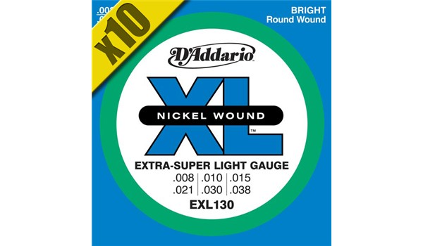 CUERDAS (CAJA) D'ADDARIO PARA  GUITARRA ELECTRICA  DADDARIO