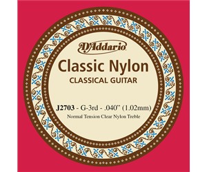 CUERDA SUELTA D'ADDARIO PARA G GUITARRA ACUSTICA  DADDARIO