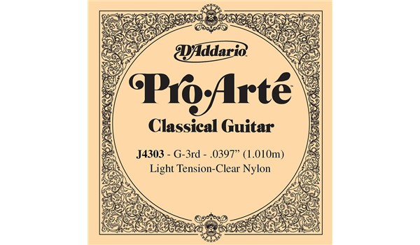 CUERDA SUELTA D'ADDARIO DE NYL GUITARRA CLASICA  DADDARIO