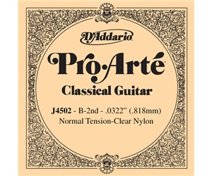 CUERDA SUELTA D'ADDARIO 2DA  P GUITARRA CLASICA  DADDARIO