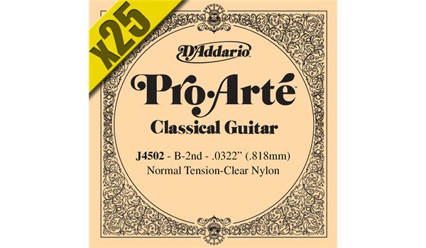 CUERDA (CAJA) SUELTA 2DA PARA  GUITARRA CLASICA POR CAJA  DADDARIO