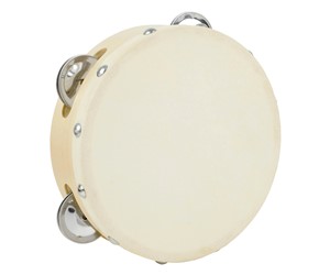 PANDERETA 10 CENT TREVOR DE MADERA C/PALITO