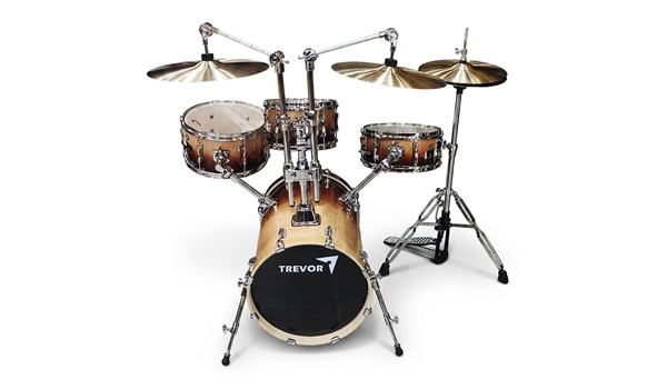 BATERIA TREVOR 4 PZ CON PLATILLOS Y BANQUETA