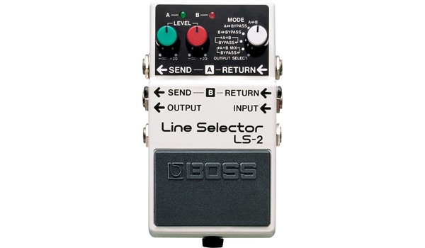 PEDAL BOSS LINE SELECTOR BLANC PARA GUITARRA  BOSS