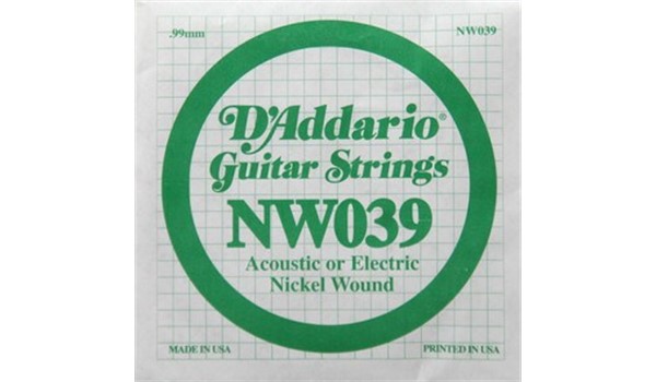 CUERDA SUELTA 5TA D'ADDARIO DE GUITARRA ELECTRICA  DADDARIO