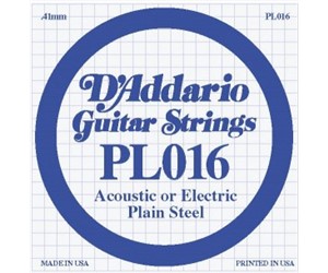 CUERDA D'ADDARIO SUELTA GUITARRA ELECTRICA 016